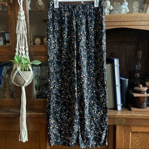 L pink republic floral flowy pants